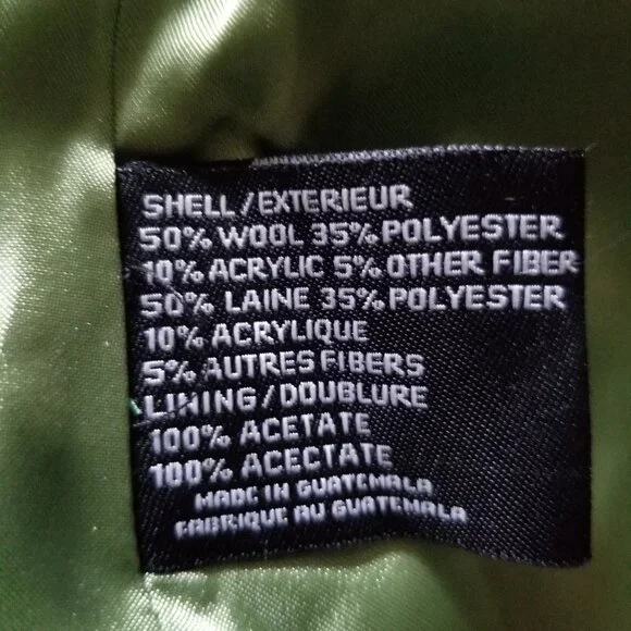 DKNY Brown Wool Blend Coat, sz 6 - Picture 9 of 12